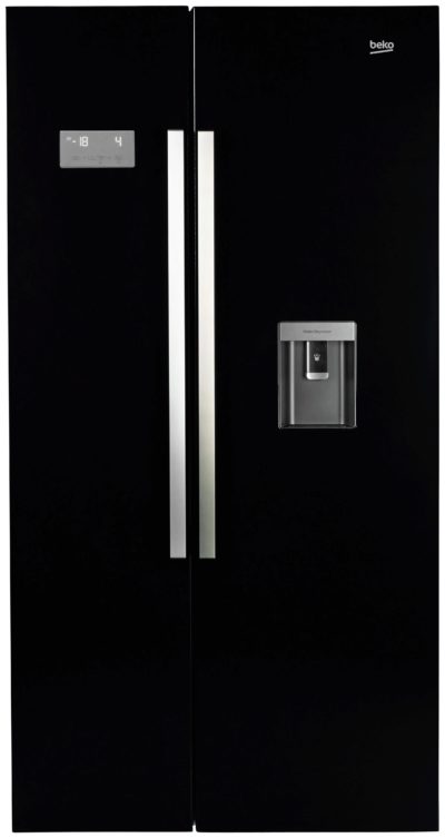 Beko - ASD241B American - Fridge Freezer - Black